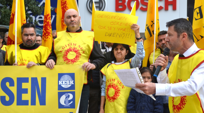 Eğitim-Sen eylemine CHP'lilerde destek verdi