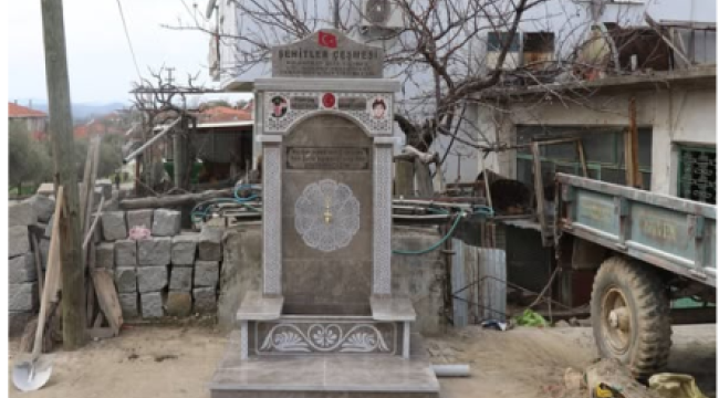 Gördes'de şehitlerin adı çeşmede yaşayacak