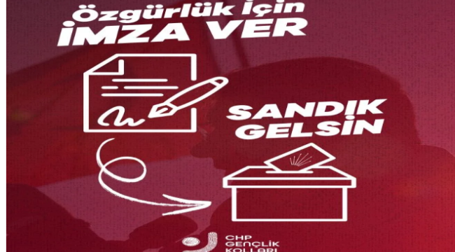 İmamoğlu'na özgürlük imza kampanyası başladı