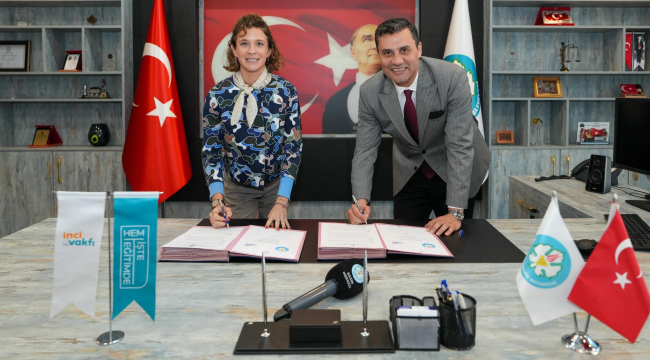 İnci eğitim vakfı ile büyükşehir arasında işbirliği protokolü imzalandı