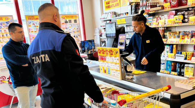 Kırkağaç'da marketlerde zabıta denetimi