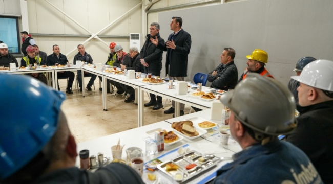 Madencilerle sahurda buluşan başkan Zeyrek',iftarlarda da buluşacağız'