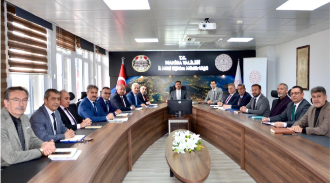 Milli eğitim müdürlüğünde değerlendirme toplantısı