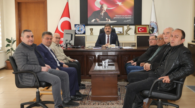 Oda başkanları başkan Dönmez'le Kula'nın kalkınmasını ele aldı