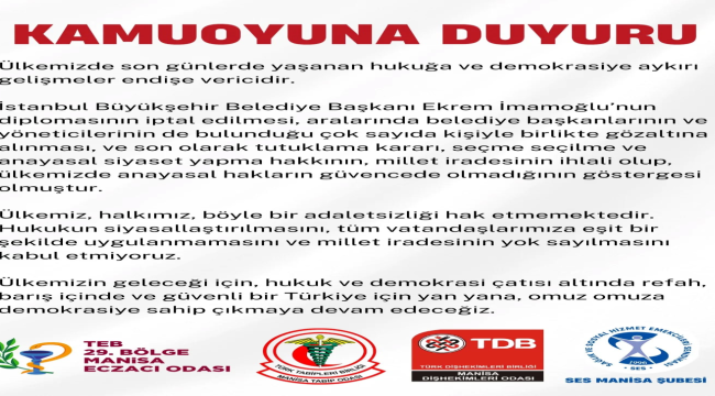 Ortak açıklama yayınlandı