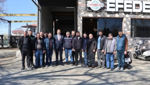 Sanayicilerden başkan Dönmez'e hizmet teşekkürü