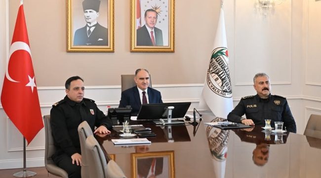 Vali Özkan şubat ayı güvenlik raporunu açıkladı