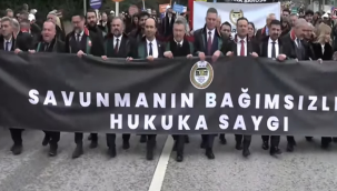 Avukatlar"bağımsız avukat, bağımsız yargı"için yürüdü