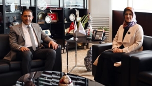 Başkan Tugut CBÜ rektörü Kibar'ı ziyaret etti