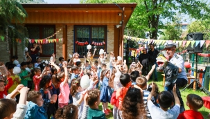 Çocuklar 23 nisan coşkusunu doyasıya yaşadı