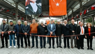 Cumhuriyet mahallesi kapalı pazaryeri,açıldı