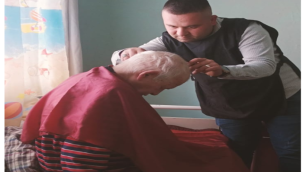 Kırkağaç'da evde hizmet çalışmaları sürüyor