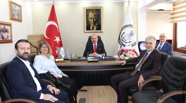 MİMSAD yönetimi başkan Akyüz'ü ziyaret etti