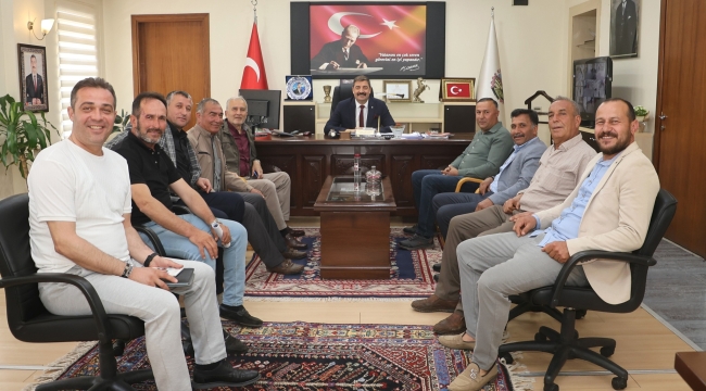 Mutarlar başkan Dönmez'e halle sorunlarını anlattı