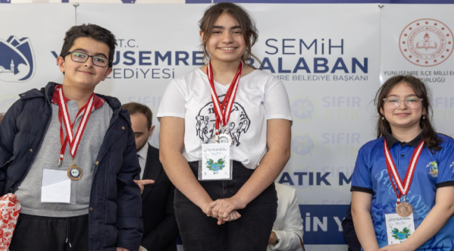 Sıfır atık yarışmasında ödüller sahiplerini buldu
