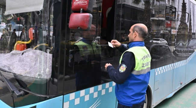 Toplu taşıma araçları,denetlendi