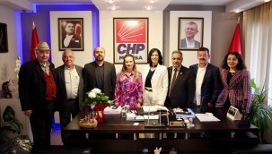 Yunusemre muhtarlar derneği yönetim Özalper'ı ziyaret etti