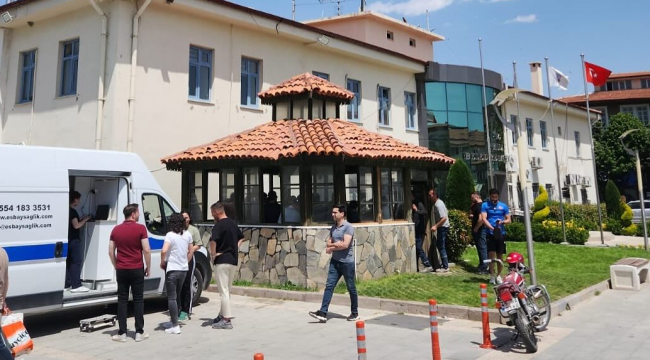 Belediye personeli sağlık taramasından geçti