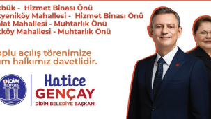 CHP lideri yarın Didim'de belediyenin yaptığı tesisleri açacak