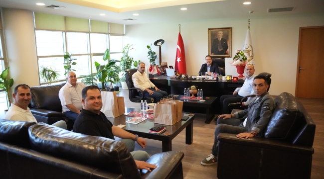 Gıda imalatcıları yönetimi başkan Dutlulu'yu ziyaret etti