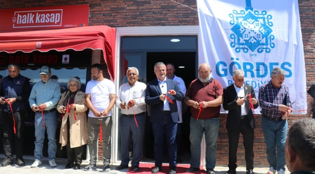 Gördes'te belediye halk kasap açıldı