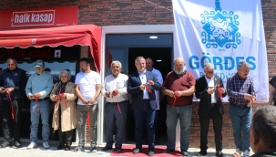 Gördes'te belediye halk kasap açıldı