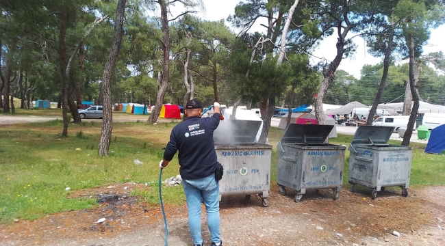 Kırkağaç'ta ilaçlama