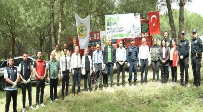 Köprübaşı'nda''orman benim,ateş yakmam yangını önlerim" etkinliği 