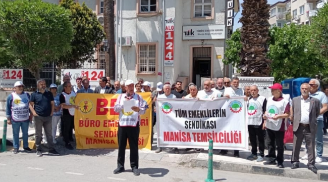 Manisa'da TÜİK'e enflasyon protestosu