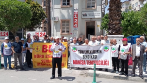 Manisa'da TÜİK'e enflasyon protestosu