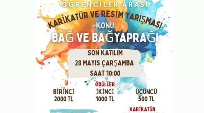 Ödüllü karikatür ve resim yarışması