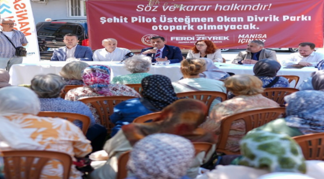 Okan Divrik parkı otopark olmaktan kurtuldu