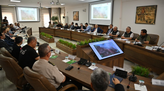 Orman yangınlarıyla mücadele komisyonu toplandı