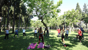 Sağlıklı yaşam açık hava spor ekinliği 