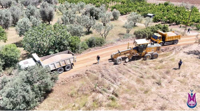 Şehzadeler belediyesi ova yol bakımına yeniden başladı
