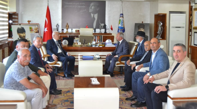 Türkiye muhtarlar federasyonu genel başkanı Özünal Salihli'de