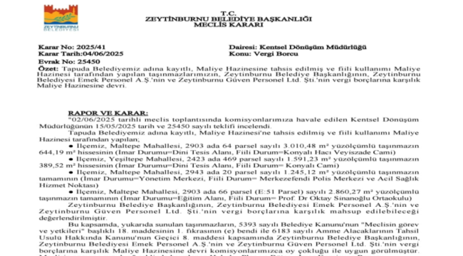 AKP'li belediye borcuna karşılık camiyi satılığa çıkardı