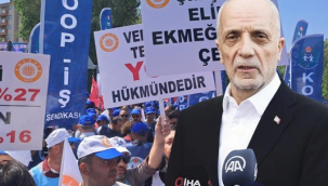 Alana inen işçiler Maliye bakanlığına yürüdü