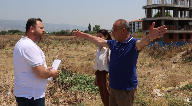Başkan Çetin yatırım alanlarını inceledi