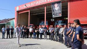 Başkan Dönmez itfaiye personeliyle kahvaltıda bir araya geldi