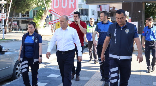 Başkan Mintaş bayram öncesiesnaf denetimine katıldı