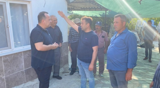 Başkanlar yangın bölgesinde