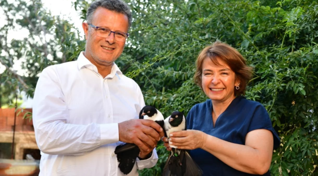 Başkanlardan kanatlarında mutluluk, yüreğinde sevgi olan