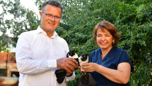 Başkanlardan kanatlarında mutluluk, yüreğinde sevgi olan