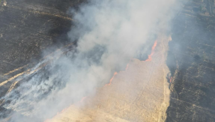 Dumandan kapanan D300 karayolu trafiğe açıldı
