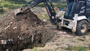 Gördes'de kurban çukurları kazıldı