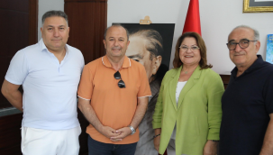 Gürtunca başkan Hatice Gençay'ı ziyaret etti