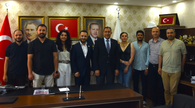 İl Başkanı Turgut MAGİAD yönetimini makamında ağırladı