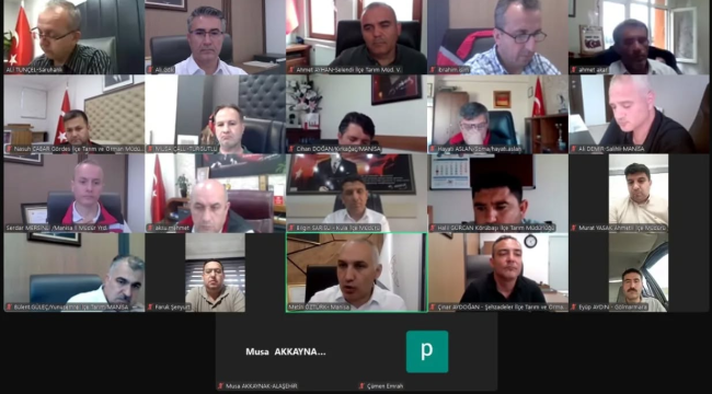 Müdür Öztürk başkanlığında 17 ilçe müdürünün katıldığı koordinasyon ve istişare toplantısı