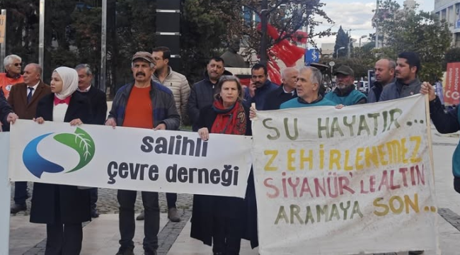 Salihli çevre derneği''bu toprak torbaya sığmaz'